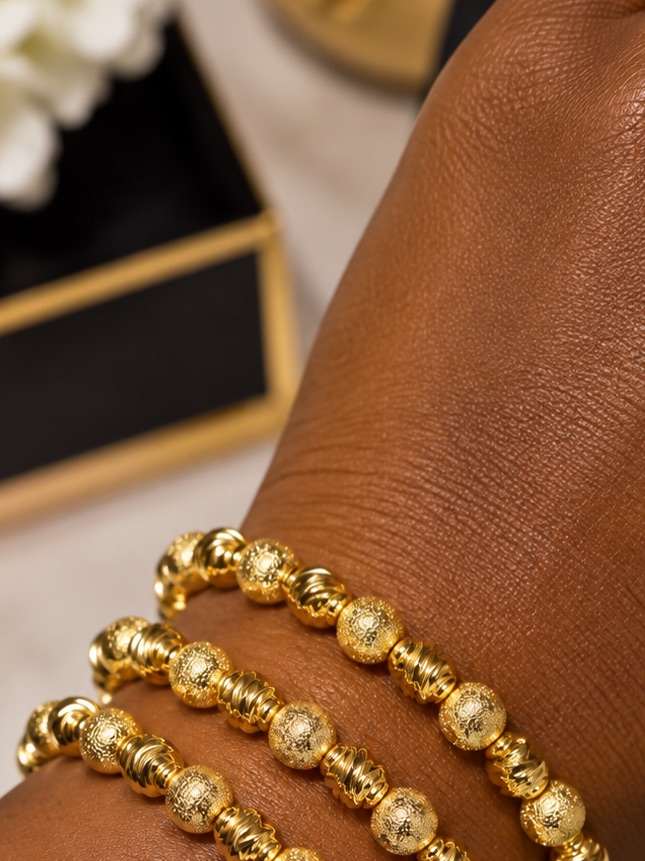 Beaded wrist stack( click to see more designs )