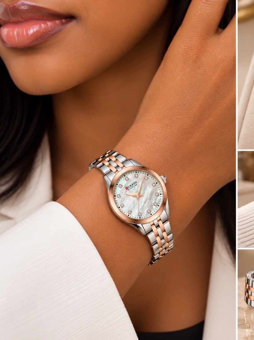 Carren Blanche Two-Tone Crystal Watch