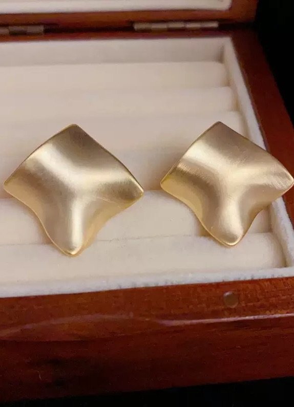 DSF Sculpted Luxe Gold-Plated Earrings