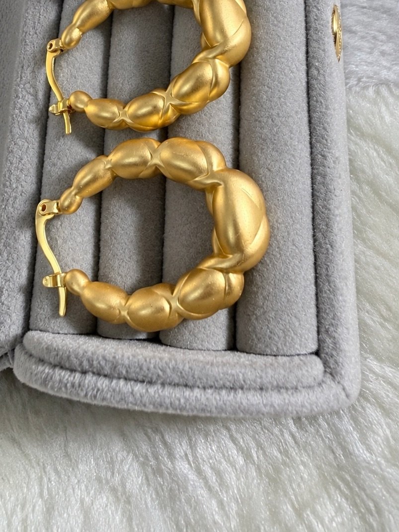DSF Luxe Bubble Twist Hoops