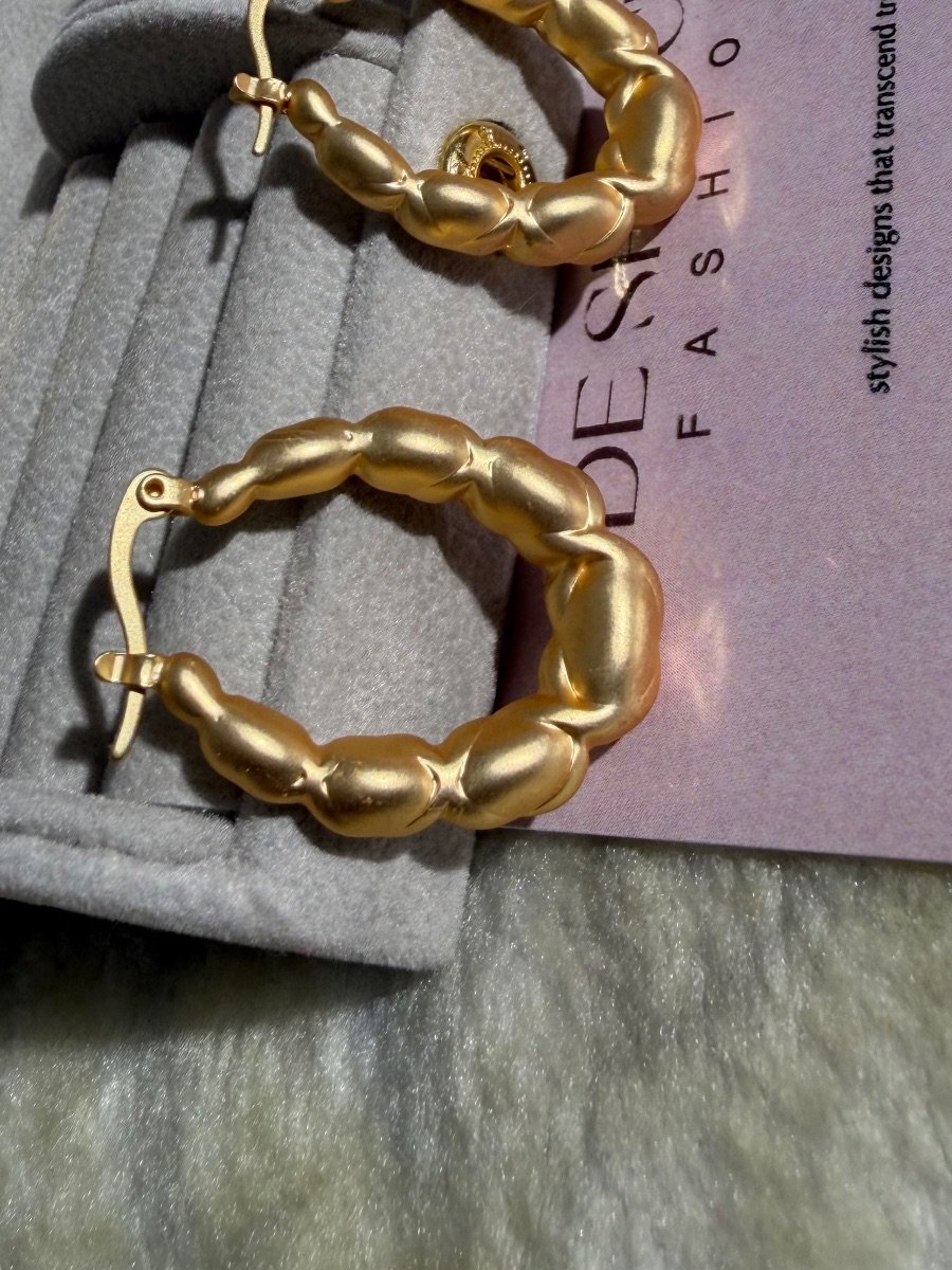 DSF Luxe Bubble Twist Hoops