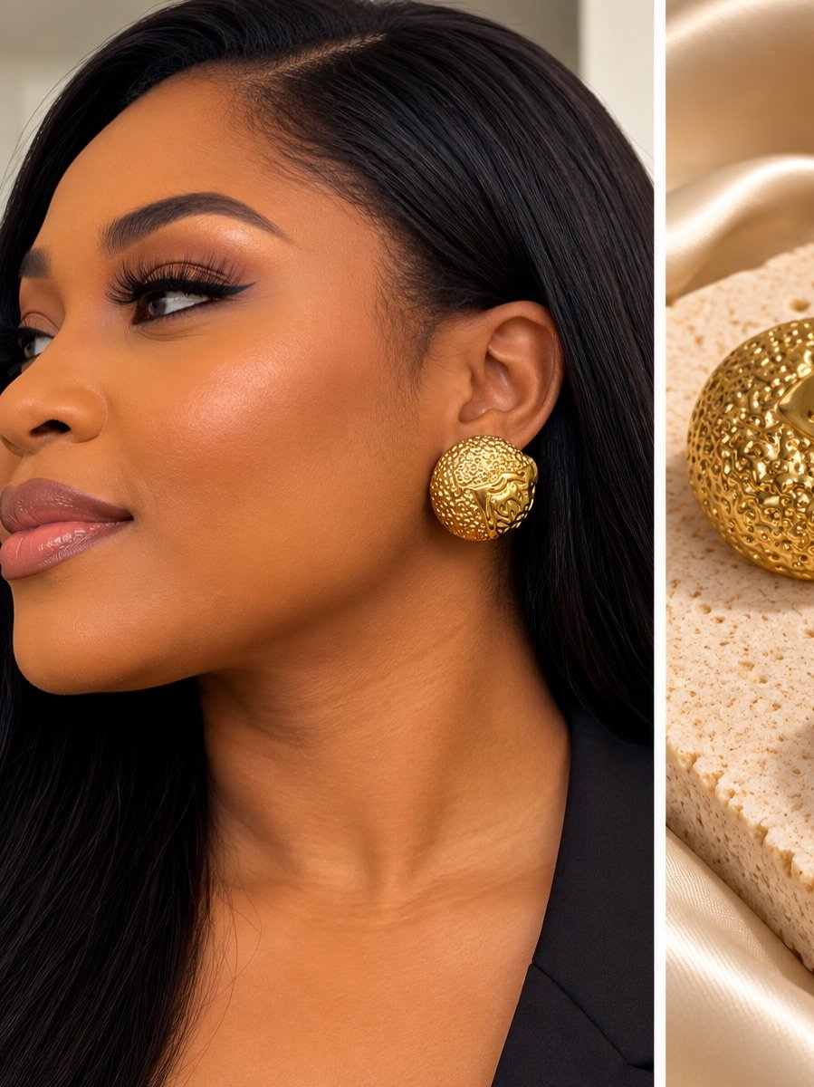 DSF Royal Texture Statement Studs