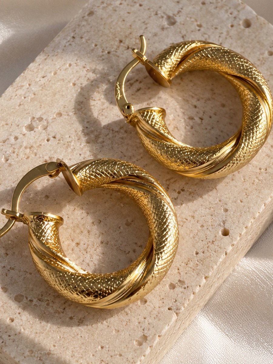  Gold Luxe Hoops