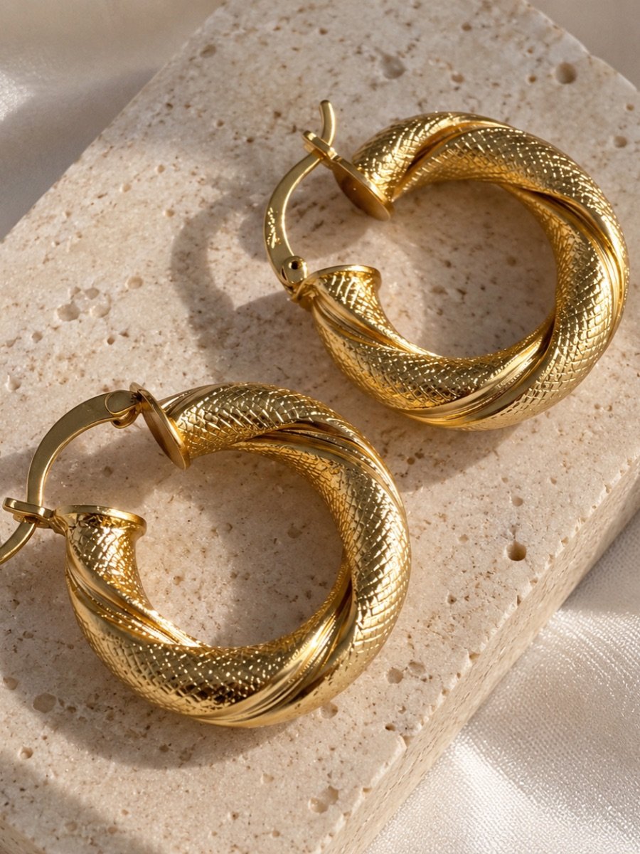  Gold Luxe Hoops