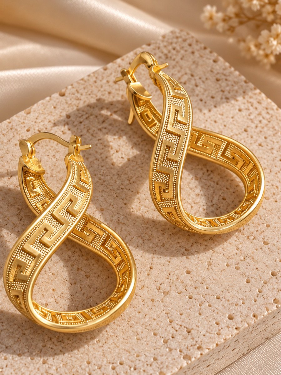 DSF Greek Luxe Infinity Hoops