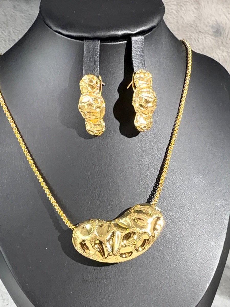 Molten Luxe Gold-Plated Jewellery Set