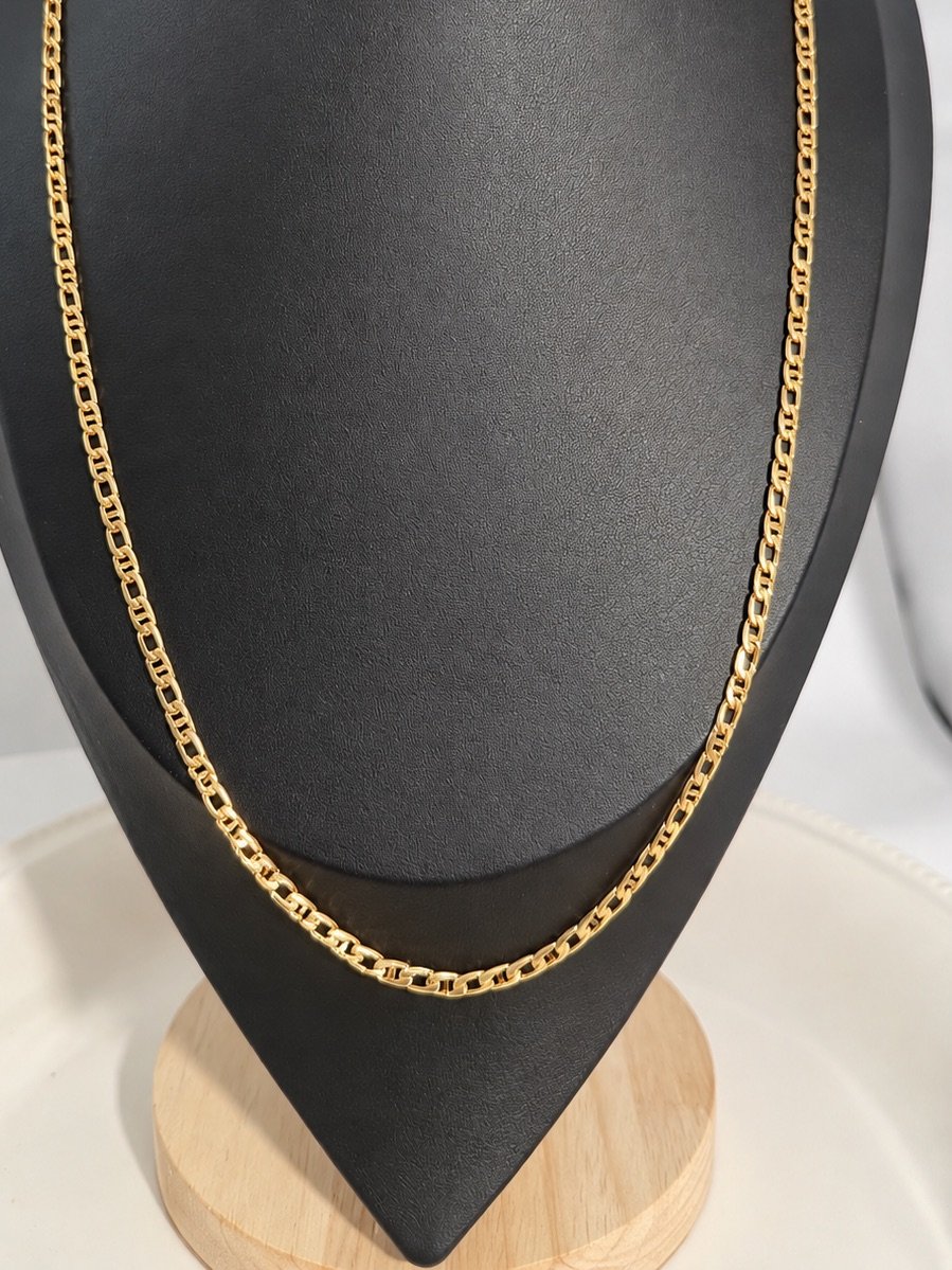 750 Italian Gold-Filled Blade Necklace – 23 Inches