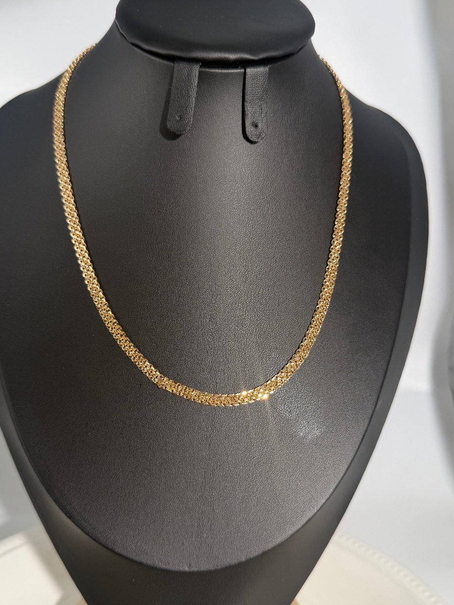18k gold filled tennis chain 17inches
