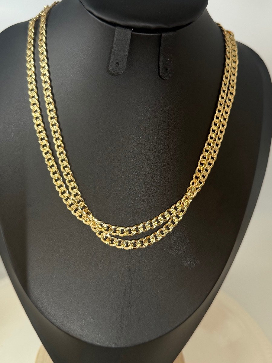 18K Gold-Filled Cuban Link Chain