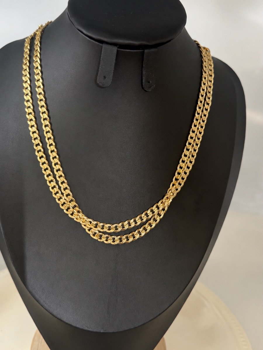18K Gold-Filled Cuban Link Chain