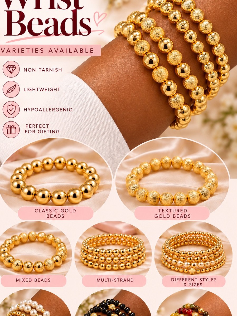 Beaded wrist stack( click to see more designs )