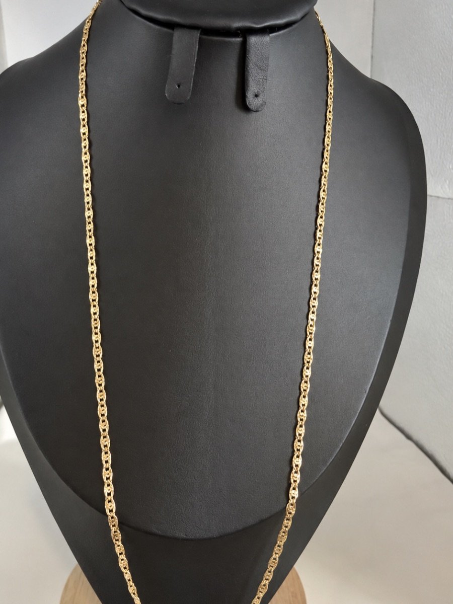 14K Gold-Filled Long Link Necklace – 24 Inches